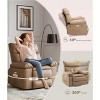 GustoWave Oversized Recliner Chairs with Heat and Massage - 360° Swivel Lazy Recliner Chair for Adults- Manual Rocking Chair - 4 of 4