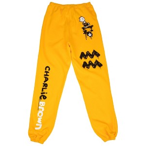 Mens Peanuts Charlie Brown Character Styled Joggers - 1 of 2