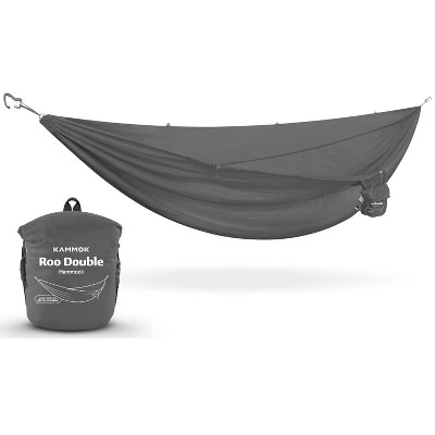 Kammok Roo Double Hammock with Stuff Sack | Waterproof Ripstop Nylon, Gear Loops | Lightweight for Camping and Backpacking