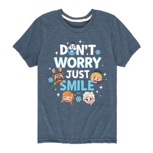 Boys' - Disney - Don't Worry Be Emojis Short Sleeve Graphic T-Shirt - 1 of 4