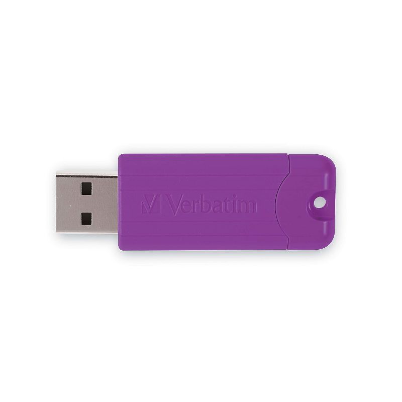 Verbatim PinStripe 16GB USB 3.2 Type A Flash Drive Assorted Colors 5/Pack (70387), 5 of 9