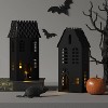 7" Small Metal House Decorative Sculpture - Hyde and EEK! Boutique™ Black - 2 of 3