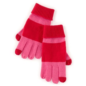Shiraleah Pink and Red Sammy Touchscreen Gloves - 1 of 4