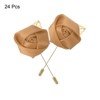 Unique Bargains Wedding Ceremony Anniversary Groom Silk Metal Rose Boutonnieres 24 Pcs - 3 of 3