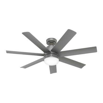 Hunter Fan 52" Brazos Energy Star Damp Rated Ceiling Fan with LED Light Kit and Handheld Remote