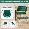 Christopher Knight Home Candy Metal Upholstered 180° Swivel Counter stools with Auto Return (Set of 2) - 4 of 4
