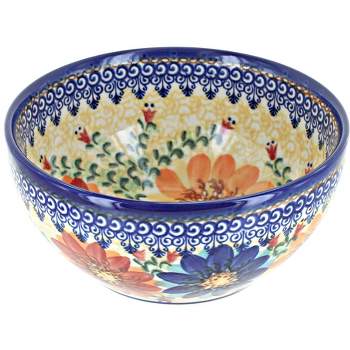 Blue Rose Polish Pottery Vena Cereal Bowl