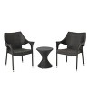 Axeford 3pc Wicker Chat Set - Multibrown - Christopher Knight Home: Outdoor Conversation Furniture, No Assembly Required - 2 of 4