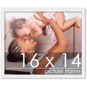 PosterPalooza | 16x14 Wood Frame with UV Acrylic, 6 Finishes: Black, White, Bronze, Silver, Wood, Mahogany - 1 of 4