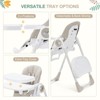 GustoWave Baby High Chair for Toddlers 1-4 Years Old,Foldable Baby High Chair with Removable Tray, Lightweight Folding Chair - 3 of 4