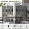 NicBex 1-Panel Room Divider Privacy Screen with Metal Legs for Home & Office, Black - 2 of 4
