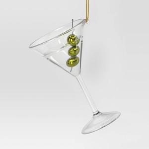 4" Christmas Glass Cocktail Ornament - Wondershop™ - 1 of 3