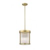 Carnaby 3-Light Pendant - Matte Black Steel with Ribbed Glass, Dimmable, Damp Rated - 4 of 4