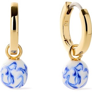 Ana Luisa Frida Pearl Huggie Hoops | 2-in-1 Convertible Pearl Drop Earrings in 14K Gold Plated & Silver Rhodium - 1 of 4