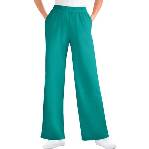 Woman Within Plus Size Tall 7-Day Knit Wide-Leg Pant - 1 of 4