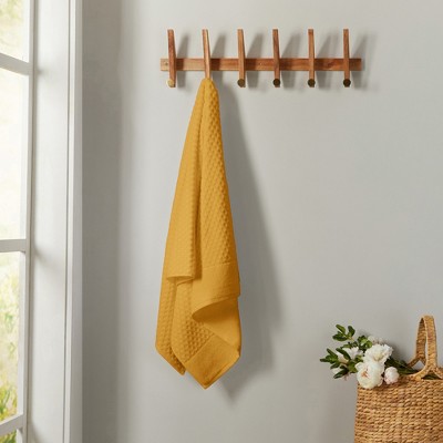 Marigold Cotton Textured 6 Piece Towel Set for Kids