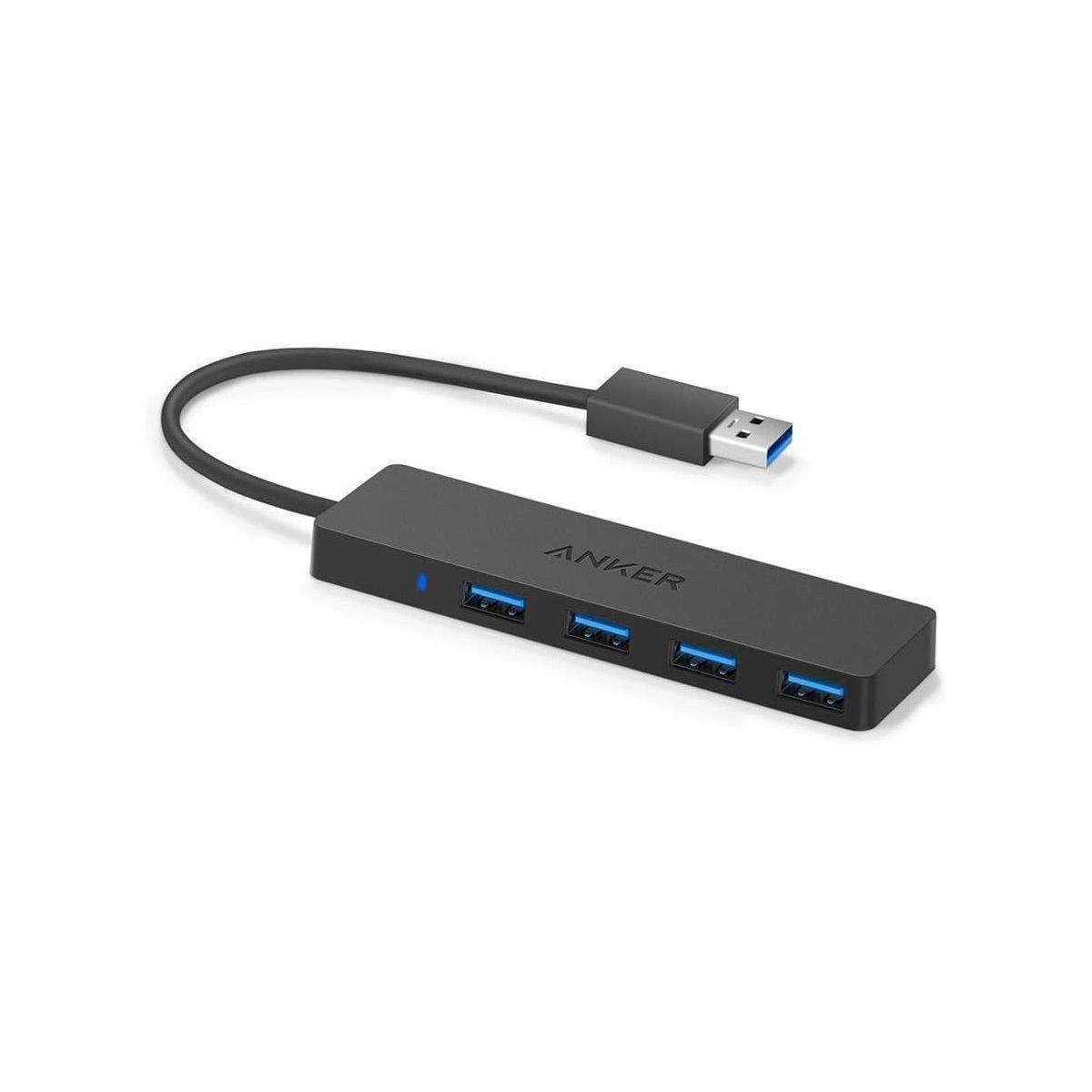 Anker USB Hub 4 Ports with 5Gbps Data Transfer, Multiple USB 3.0 Hub, USB Splitter for Laptop, Extender for A Port Laptop, PC, Desktop and More