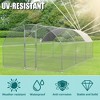 Large Metal Chicken Coop with Run, Walk-in Poultry Chicken Hen House with Waterproof Cover for Outdoor Backyard Farm - 3 of 4