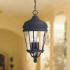 Minka Lavery Rustic Outdoor Hanging Light Fixture Black Damp Rated 28 3/4" Clear Beveled Glass for Post Exterior Porch Yard Patio - 2 of 3