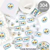Big Dot of Happiness Back to School - First Day of School Classroom Decorations Candy Favor Sticker Kit - 304 Pieces - 2 of 4