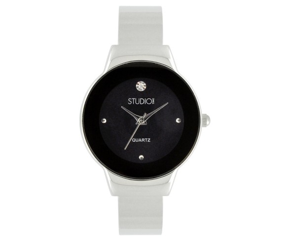 Women's Studio Time&#174; Bangle Watch - Soft Silver