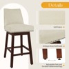 Hyleory 29.5'' Solid Wood Swivel Bar Stool(Set of 2) - 4 of 4