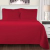 Flannel Cotton Modern Solid Fuzzy Duvet Cover Set With Pillow Shams by Blue Nile Mills - 2 of 4