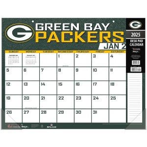 NFL Green Bay Packers 2025 22"x17" Desk Calendar - 1 of 4