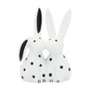 Sagebrook Home 7" Kissing Bunnies Sculpture - Contemporary Porcelain White and Black Bunny Statue for Home or Office Decor - Romantic Gift Idea - 2 of 4