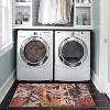 HomeStock Outdoor Washable Seagrove Orange & Cream 2' X 3', Machine Woven with Printed Designs, Coastal - 4 of 4