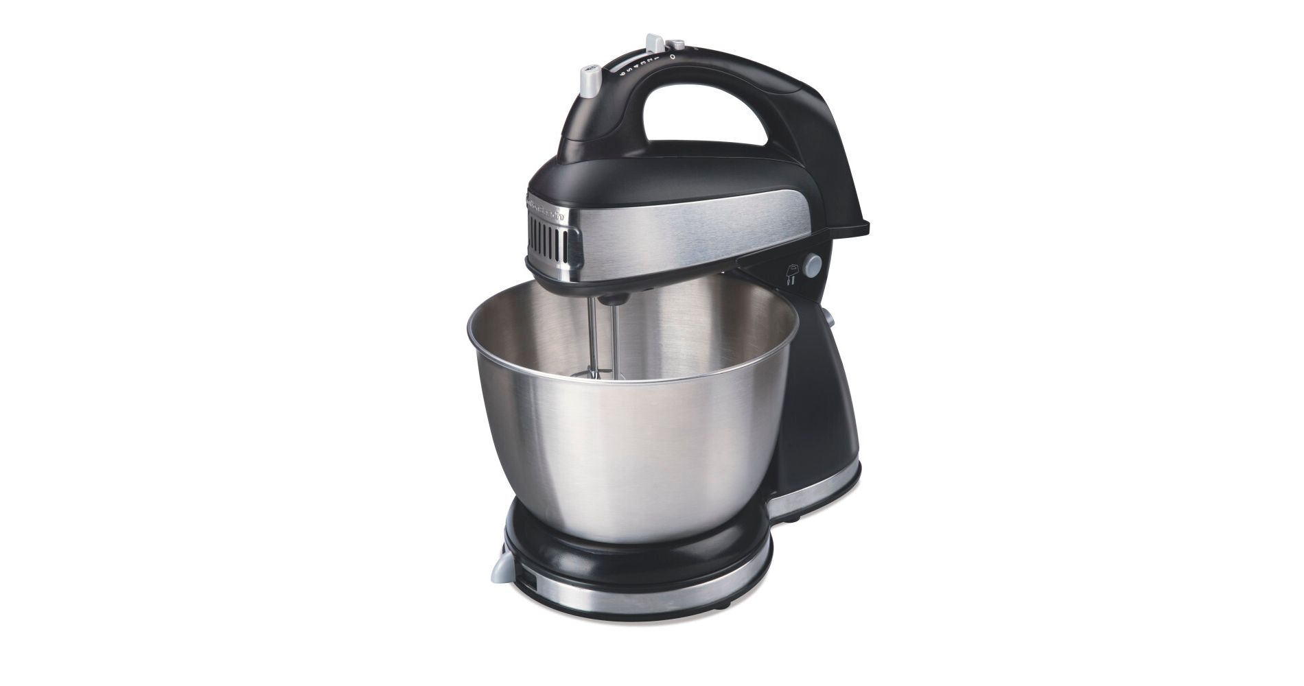 Hamilton Beach 4qt Hand/Stand Mixer 64640: 6-Speed Kitchen Mixer, Stainless Steel Bowl, Dishwasher-Safe Parts, 290W