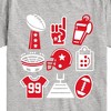 Boys' - Instant Message - Football Icons Short Sleeve Graphic T-Shirt - 2 of 4