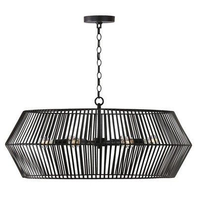 Capital Lighting Kaiya 6 - Light Chandelier In Matte Black : Target