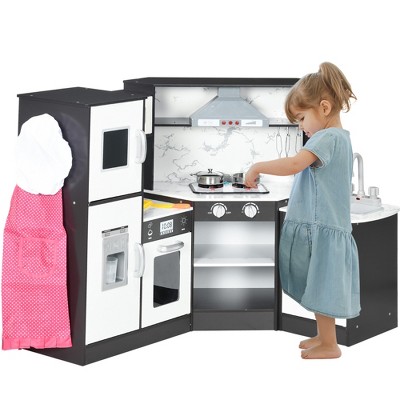 Eapura Play Kitchen Accessories, Kids Kitchen playset with Music and  Lights