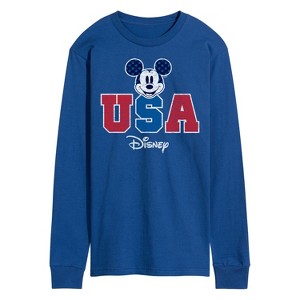 Men's - Disney - Mickey USA Long Sleeve Graphic T-Shirt - 1 of 4