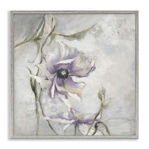 Stupell Industries Grey & Purple Flower, 24" x 24" - 1 of 4