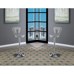 NicBex Set of 2 Bar Stools for Kitchen Island,Faux Leather Counter Bar Stools with Metal Frame,Bar Chairs for Dining Rooms,Kitchens Islands - 1 of 4