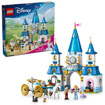 LEGO Disney Princess Cinderella's Castle & Horse Carriage Playset 43275