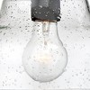 John Timberland Nobel Modern Outdoor Wall Light Fixture Black Motion Sensor Dusk to Dawn 10" Clear Seedy Glass for Post Exterior Barn Deck House Porch - 3 of 4