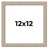PosterPalooza | 12x12 Thin Barnwood Picture Frame, UV Acrylic, 2 Finishes - Grey and Black - 2 of 4