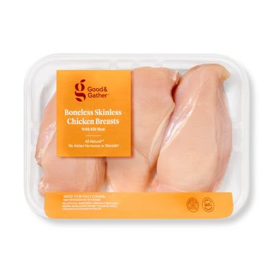 Fresh All Natural Boneless & Skinless Chicken Breast - price per lb - Good & Gather™