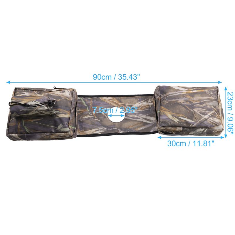 Unique Bargains ATV Motorcycles Waterproof Tank Saddle Storage Bag with Zipper Camouflage 1 Pc, 3 of 7