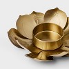 Diwali 6pc 1"x4.12" Tealight Design Decorative Diya Holders Gold - 3 of 3