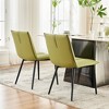 YOUNIKE Modern Dining Room Chairs Set of 2 Leather Upholstered Kitchen Chairs Comfy Side Makeup Vanity Chair Seat 19.69"Wx16.54"Dx18.9"H - 4 of 4