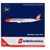 Airbus A350-900 Commercial Aircraft "Edelweiss Air" (HB-IHC) White with Red Tail 1/400 Diecast Model by GeminiJets - 3 of 3