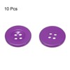 Unique Bargains Resin Craft DIY Round Flat 4-Hole Replacement Sewing Buttons 10 Pcs - 3 of 4