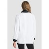 Jessica London Women's Plus Size Georgette Satin Trim Blouse - 3 of 4