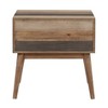 Treasure Trove Accents Wellington One Drawer End Table: Square MDF Nightstand, ed, 24" H - 4 of 4