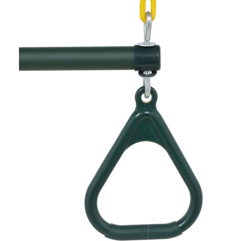Gorilla Playsets 17-Inch Trapeze Bar Assembly with Rings and Coated Chains, 5 of 8