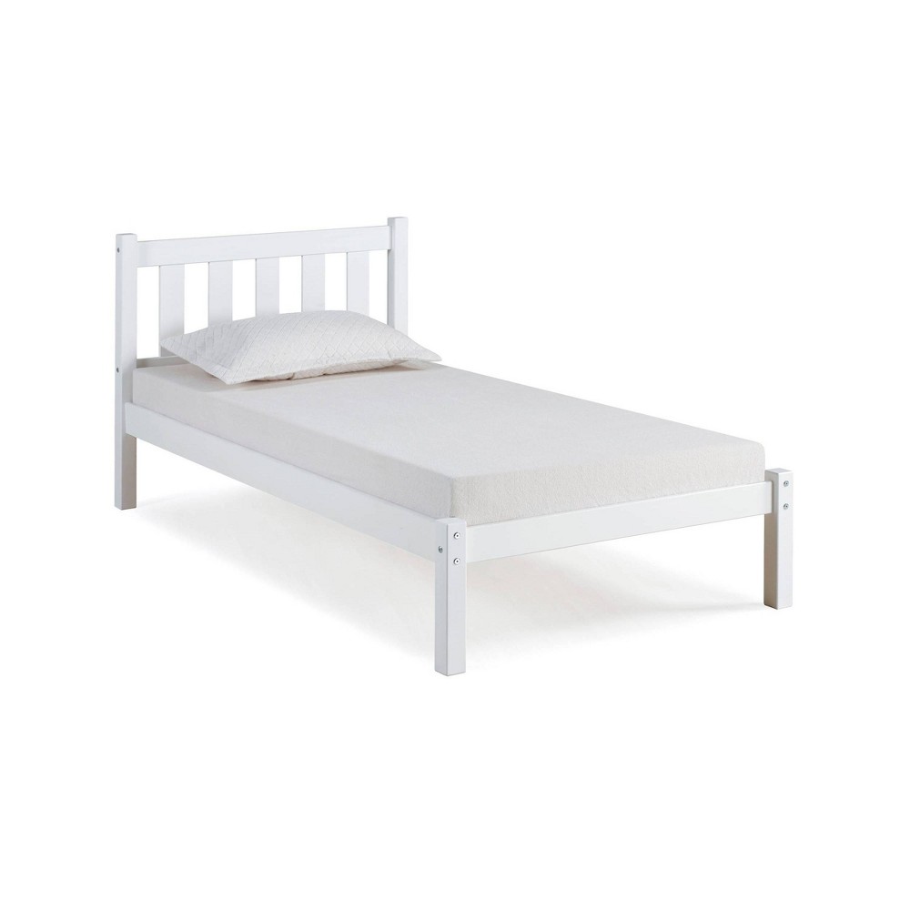 Photos - Bed Frame TwinPoppy Kids' Bed White - Bolton Furniture